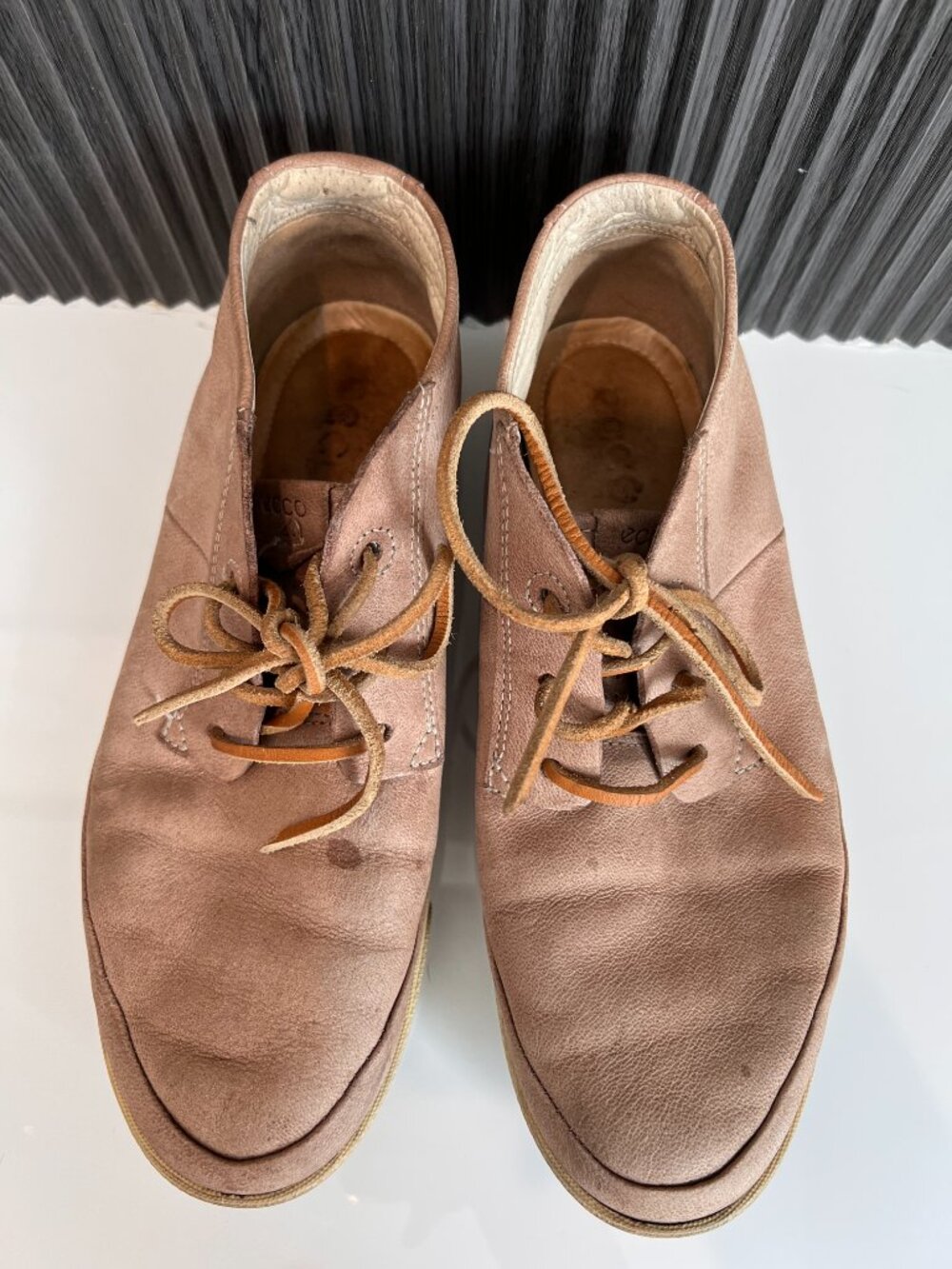 Ecco suede laceup casual shoes size 39 - Picture 5 of 7